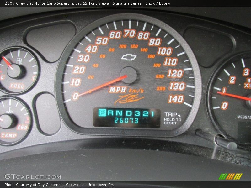 Black / Ebony 2005 Chevrolet Monte Carlo Supercharged SS Tony Stewart Signature Series
