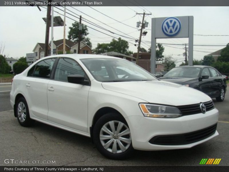 Candy White / Titan Black 2011 Volkswagen Jetta S Sedan