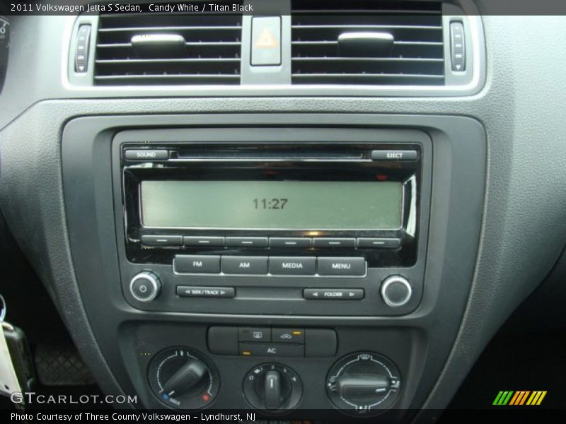 Candy White / Titan Black 2011 Volkswagen Jetta S Sedan