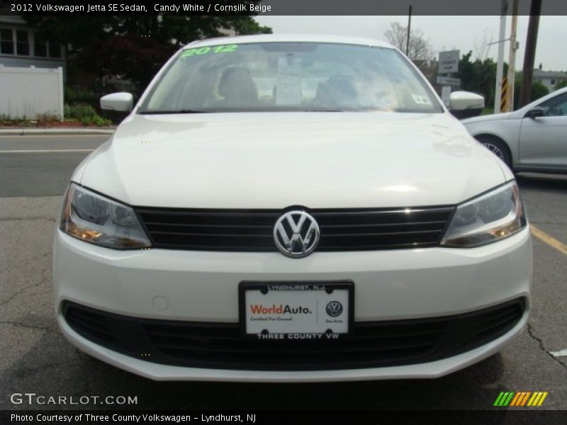 Candy White / Cornsilk Beige 2012 Volkswagen Jetta SE Sedan