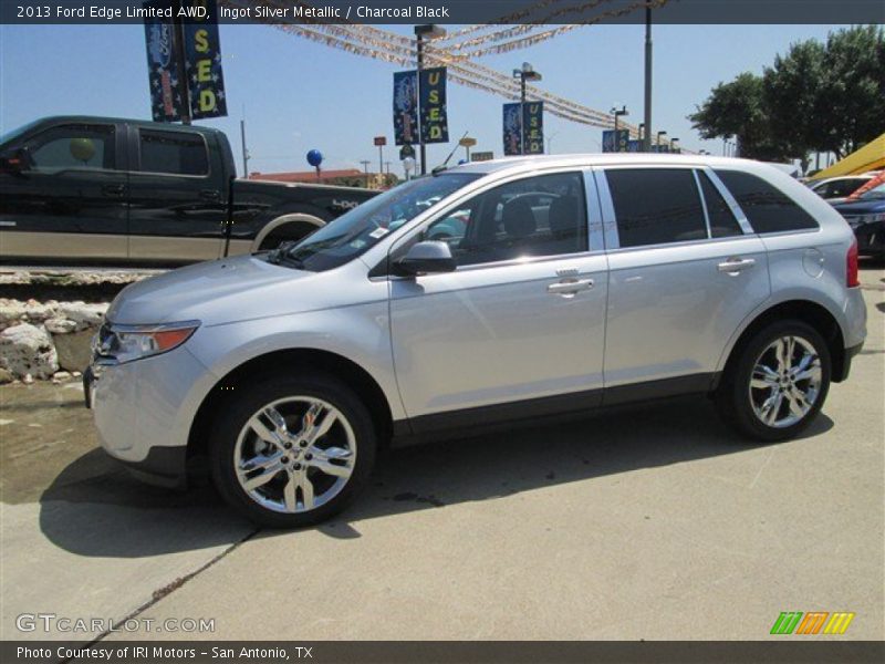 Ingot Silver Metallic / Charcoal Black 2013 Ford Edge Limited AWD