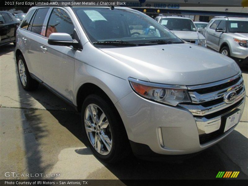 Ingot Silver Metallic / Charcoal Black 2013 Ford Edge Limited AWD