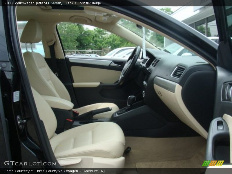 Black / Cornsilk Beige 2012 Volkswagen Jetta SEL Sedan