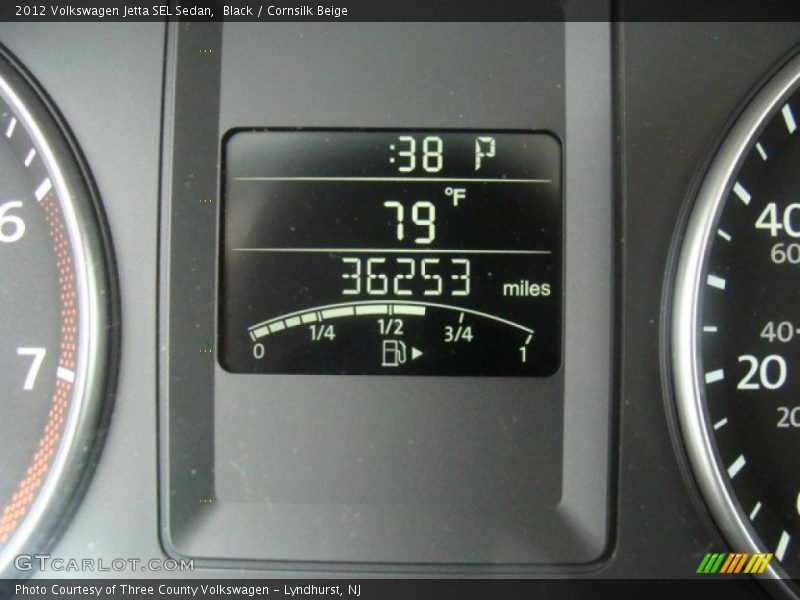 Black / Cornsilk Beige 2012 Volkswagen Jetta SEL Sedan