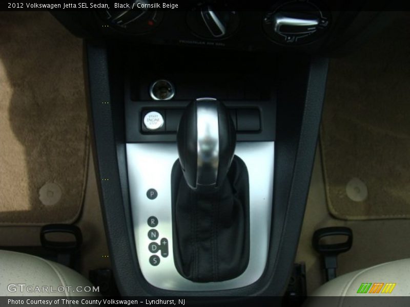 Black / Cornsilk Beige 2012 Volkswagen Jetta SEL Sedan