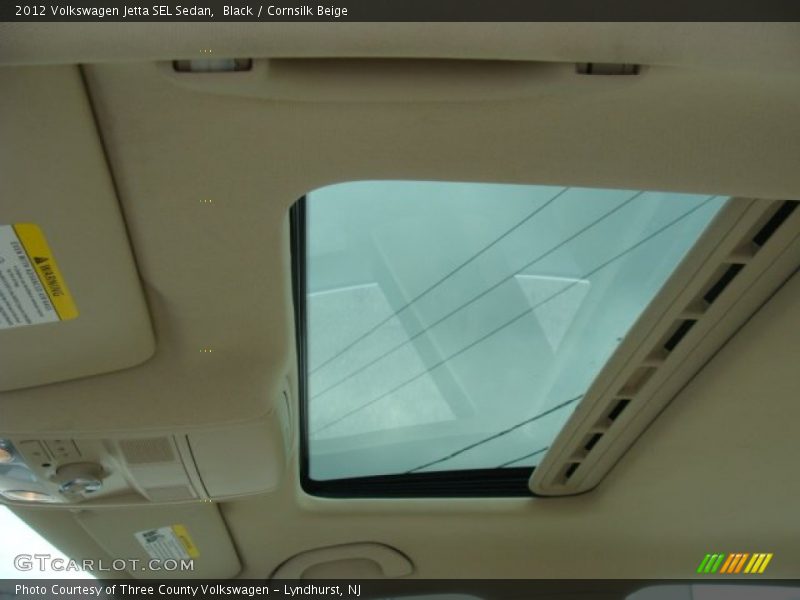 Black / Cornsilk Beige 2012 Volkswagen Jetta SEL Sedan