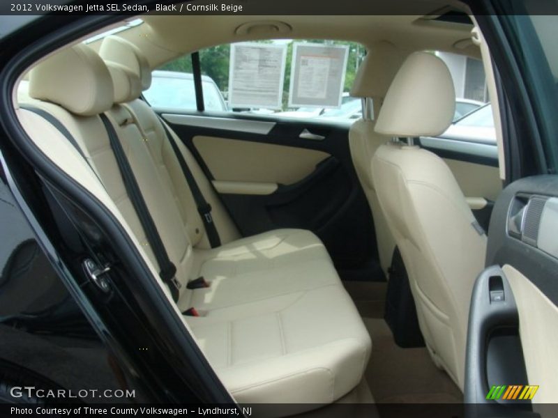 Black / Cornsilk Beige 2012 Volkswagen Jetta SEL Sedan
