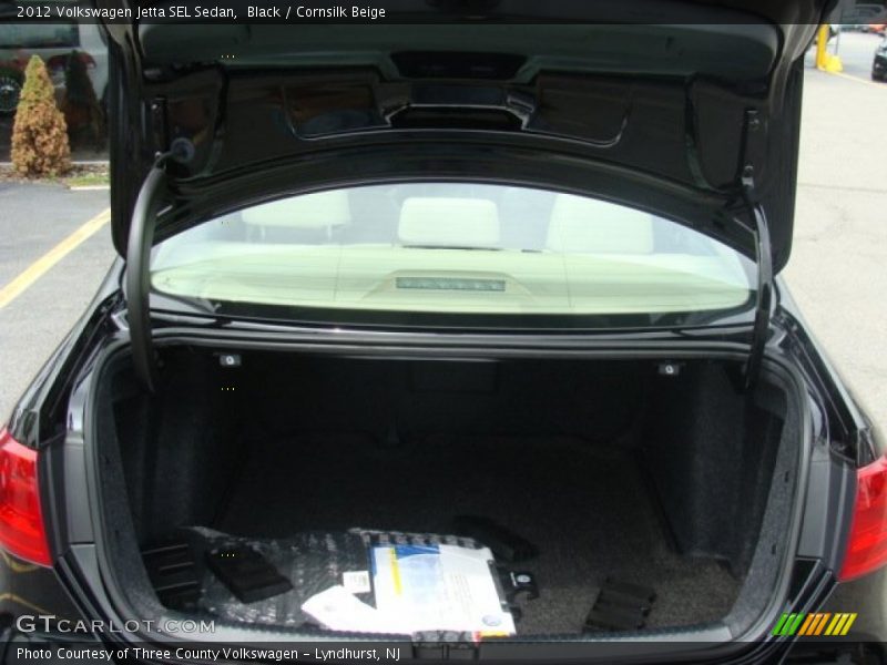 Black / Cornsilk Beige 2012 Volkswagen Jetta SEL Sedan