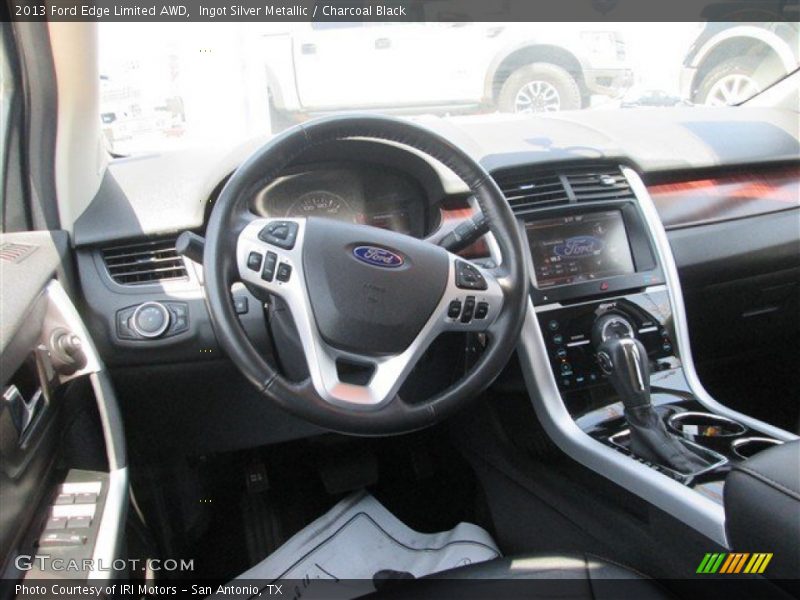Ingot Silver Metallic / Charcoal Black 2013 Ford Edge Limited AWD