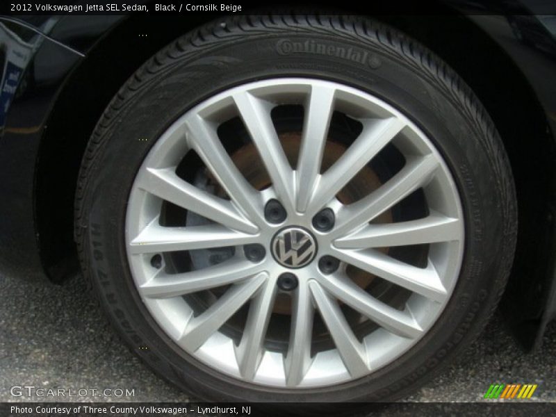 Black / Cornsilk Beige 2012 Volkswagen Jetta SEL Sedan