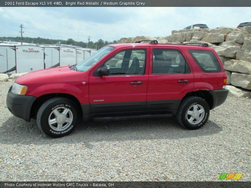 Bright Red Metallic / Medium Graphite Grey 2001 Ford Escape XLS V6 4WD