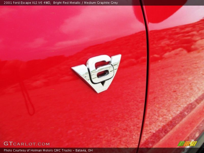 Bright Red Metallic / Medium Graphite Grey 2001 Ford Escape XLS V6 4WD