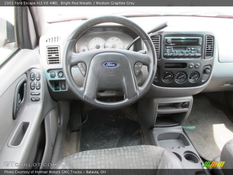 Bright Red Metallic / Medium Graphite Grey 2001 Ford Escape XLS V6 4WD