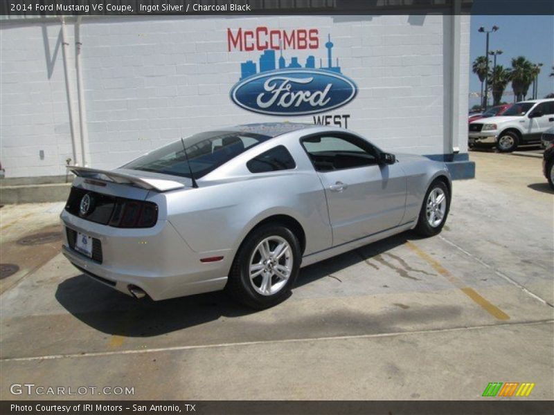 Ingot Silver / Charcoal Black 2014 Ford Mustang V6 Coupe