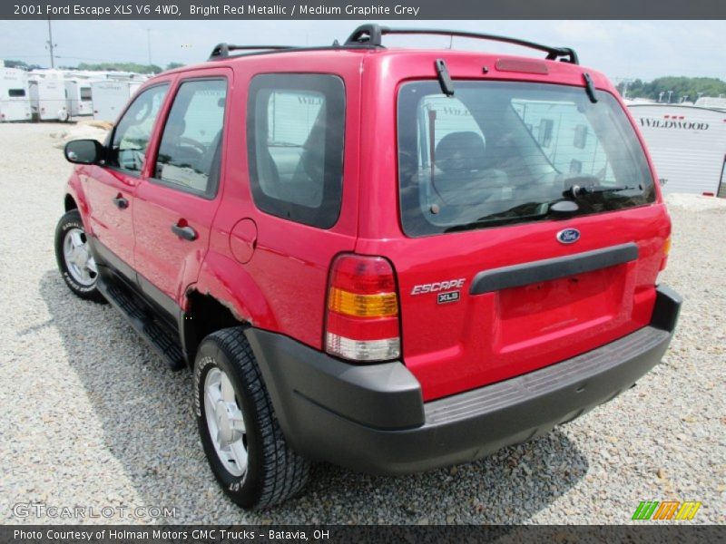Bright Red Metallic / Medium Graphite Grey 2001 Ford Escape XLS V6 4WD