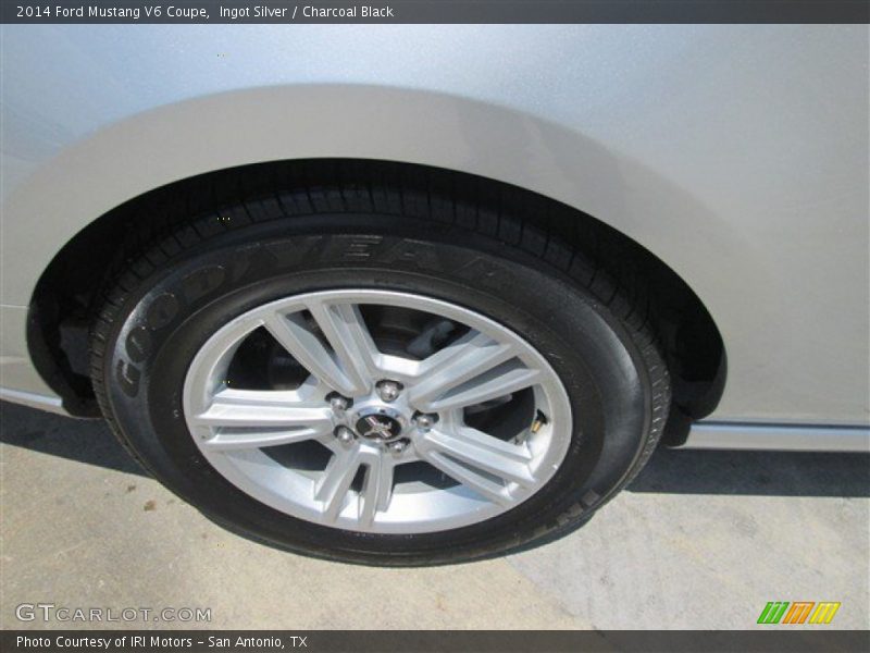 Ingot Silver / Charcoal Black 2014 Ford Mustang V6 Coupe