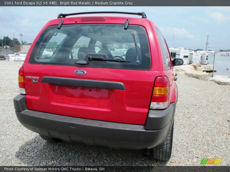 Bright Red Metallic / Medium Graphite Grey 2001 Ford Escape XLS V6 4WD