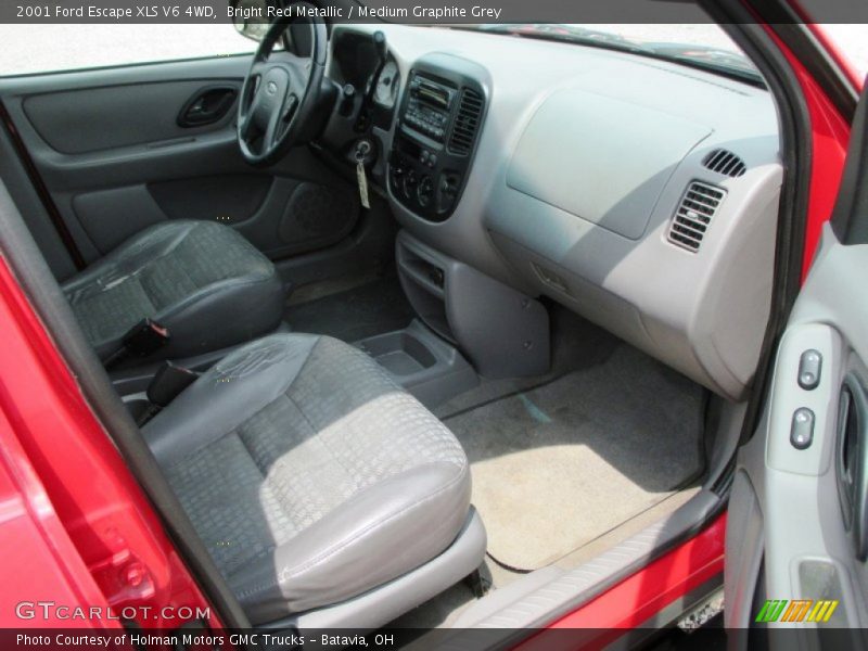 Bright Red Metallic / Medium Graphite Grey 2001 Ford Escape XLS V6 4WD