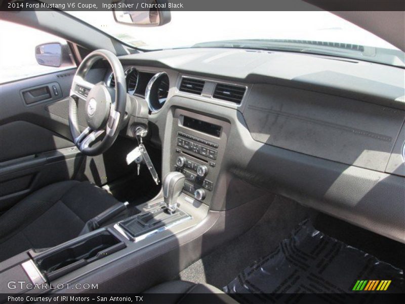 Ingot Silver / Charcoal Black 2014 Ford Mustang V6 Coupe