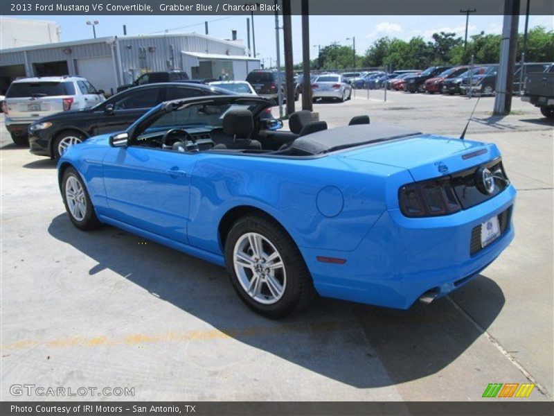 Grabber Blue / Charcoal Black 2013 Ford Mustang V6 Convertible
