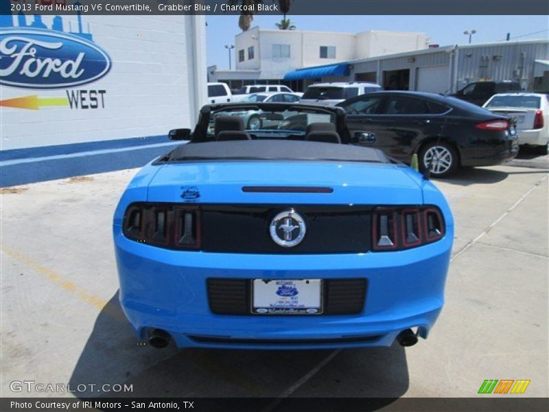 Grabber Blue / Charcoal Black 2013 Ford Mustang V6 Convertible