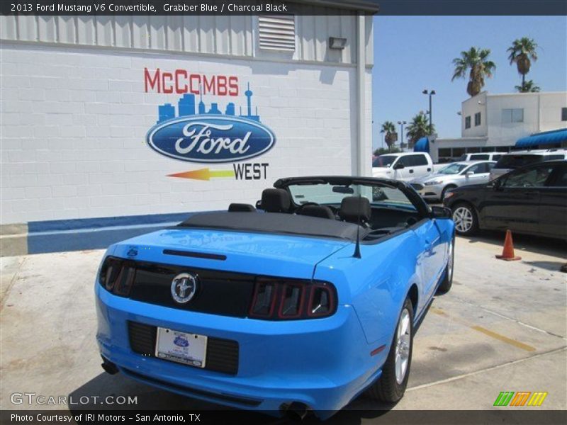 Grabber Blue / Charcoal Black 2013 Ford Mustang V6 Convertible