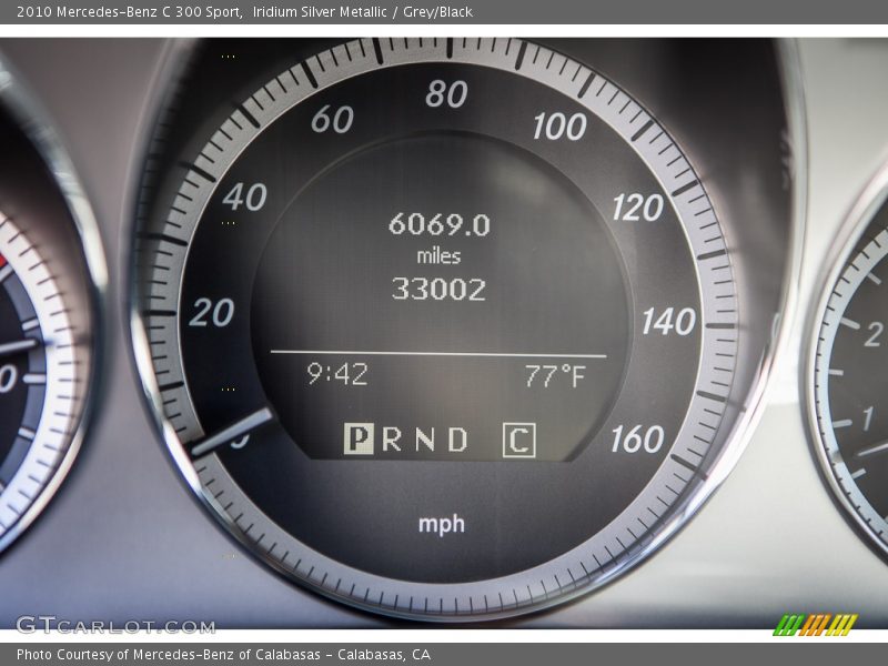 Iridium Silver Metallic / Grey/Black 2010 Mercedes-Benz C 300 Sport