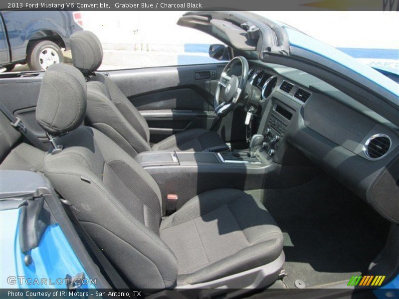 Grabber Blue / Charcoal Black 2013 Ford Mustang V6 Convertible