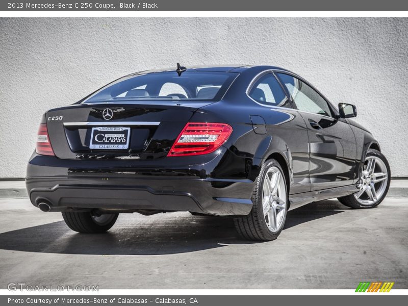 Black / Black 2013 Mercedes-Benz C 250 Coupe