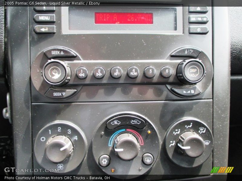 Controls of 2005 G6 Sedan