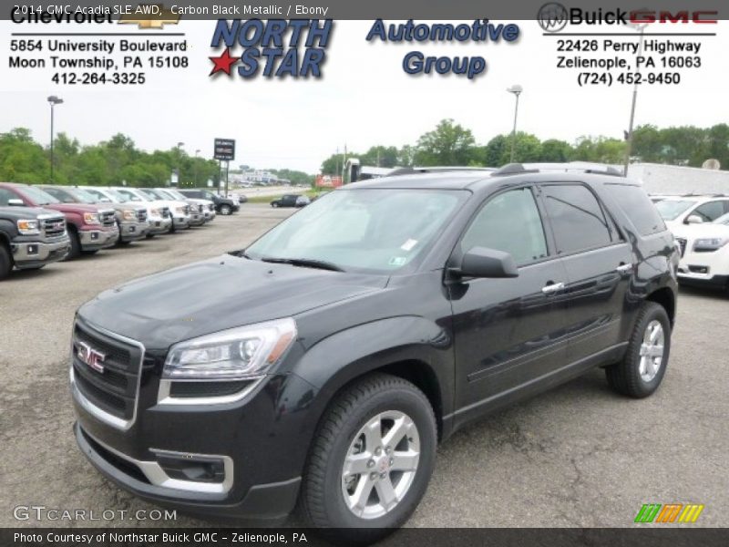 Carbon Black Metallic / Ebony 2014 GMC Acadia SLE AWD