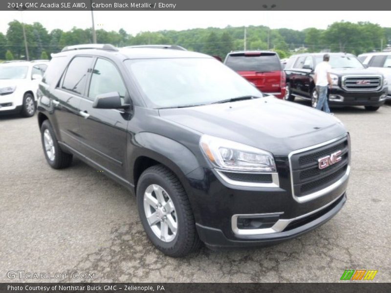 Carbon Black Metallic / Ebony 2014 GMC Acadia SLE AWD