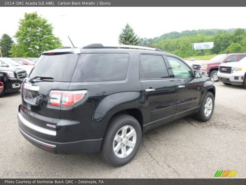 Carbon Black Metallic / Ebony 2014 GMC Acadia SLE AWD
