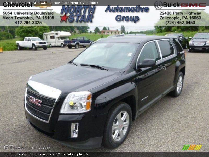 Carbon Black Metallic / Jet Black 2014 GMC Terrain SLE AWD