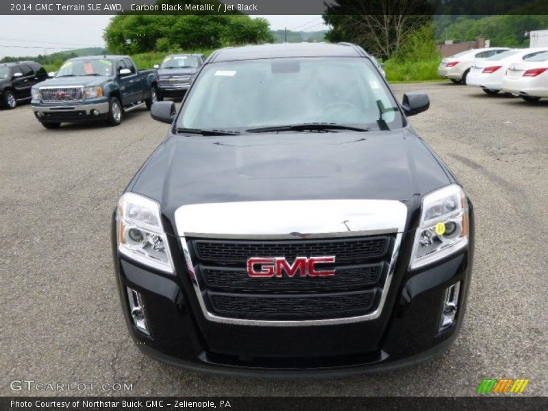 Carbon Black Metallic / Jet Black 2014 GMC Terrain SLE AWD