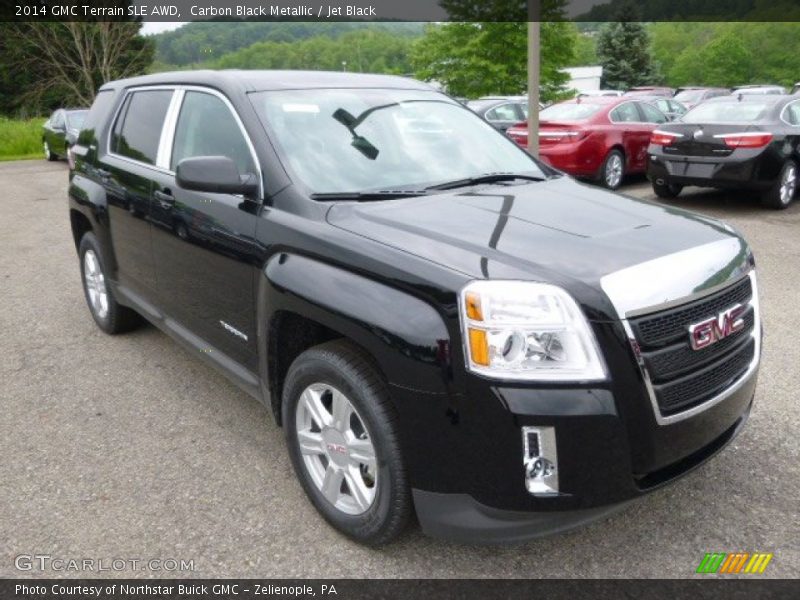 Carbon Black Metallic / Jet Black 2014 GMC Terrain SLE AWD