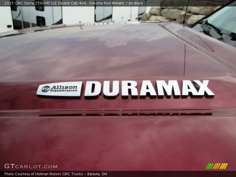 Sonoma Red Metallic / Jet Black 2015 GMC Sierra 2500HD SLE Double Cab 4x4