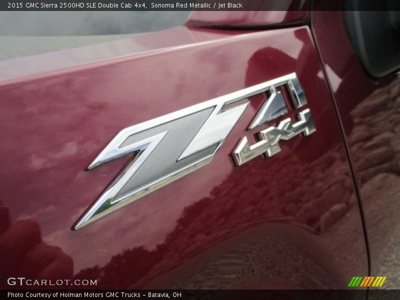 Sonoma Red Metallic / Jet Black 2015 GMC Sierra 2500HD SLE Double Cab 4x4