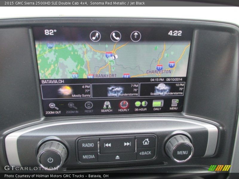 Sonoma Red Metallic / Jet Black 2015 GMC Sierra 2500HD SLE Double Cab 4x4