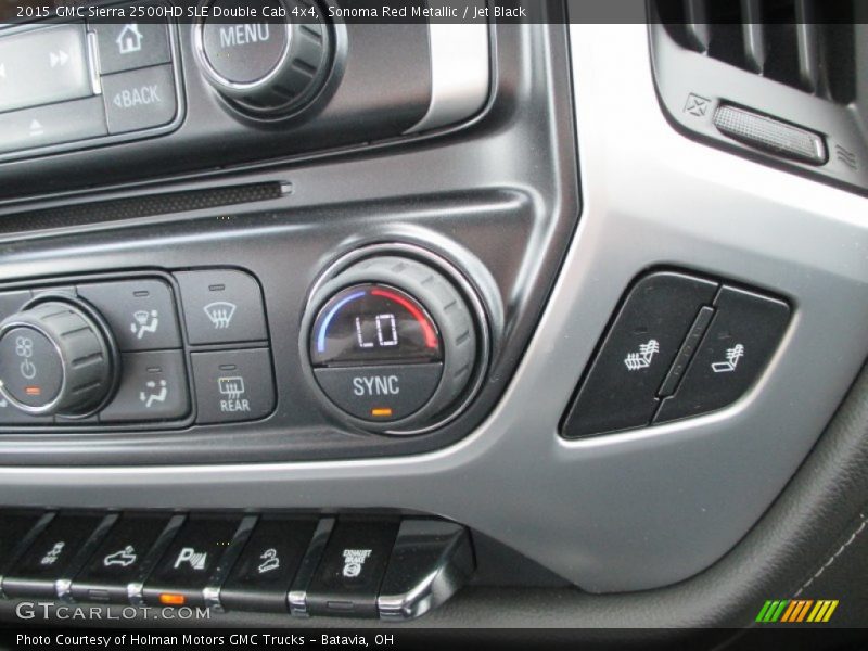Sonoma Red Metallic / Jet Black 2015 GMC Sierra 2500HD SLE Double Cab 4x4