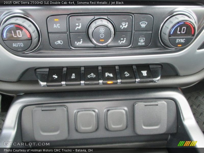 Controls of 2015 Sierra 2500HD SLE Double Cab 4x4