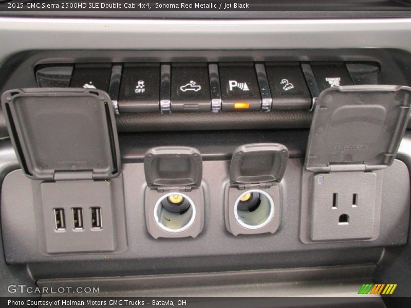 Sonoma Red Metallic / Jet Black 2015 GMC Sierra 2500HD SLE Double Cab 4x4