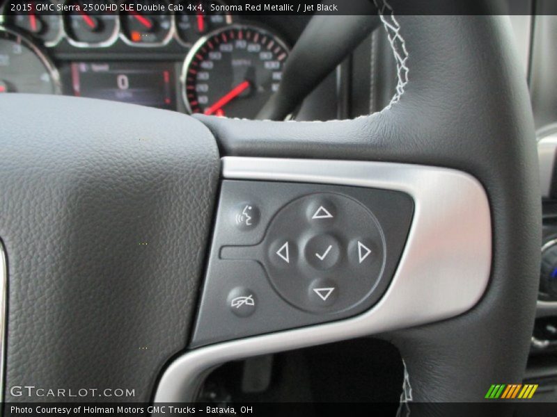 Sonoma Red Metallic / Jet Black 2015 GMC Sierra 2500HD SLE Double Cab 4x4