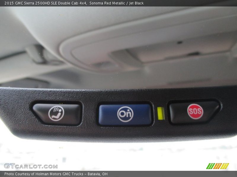 Sonoma Red Metallic / Jet Black 2015 GMC Sierra 2500HD SLE Double Cab 4x4