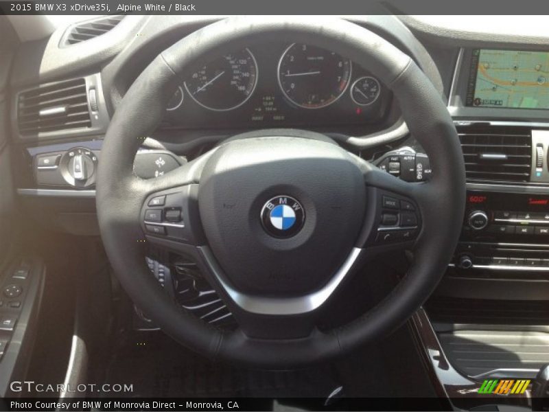 Alpine White / Black 2015 BMW X3 xDrive35i