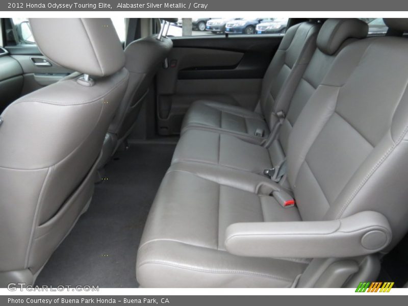 Alabaster Silver Metallic / Gray 2012 Honda Odyssey Touring Elite