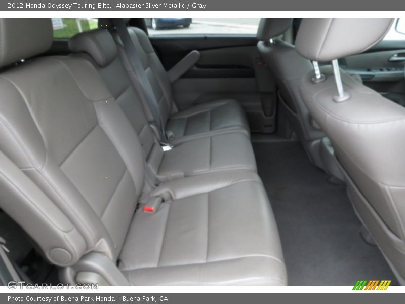 Alabaster Silver Metallic / Gray 2012 Honda Odyssey Touring Elite