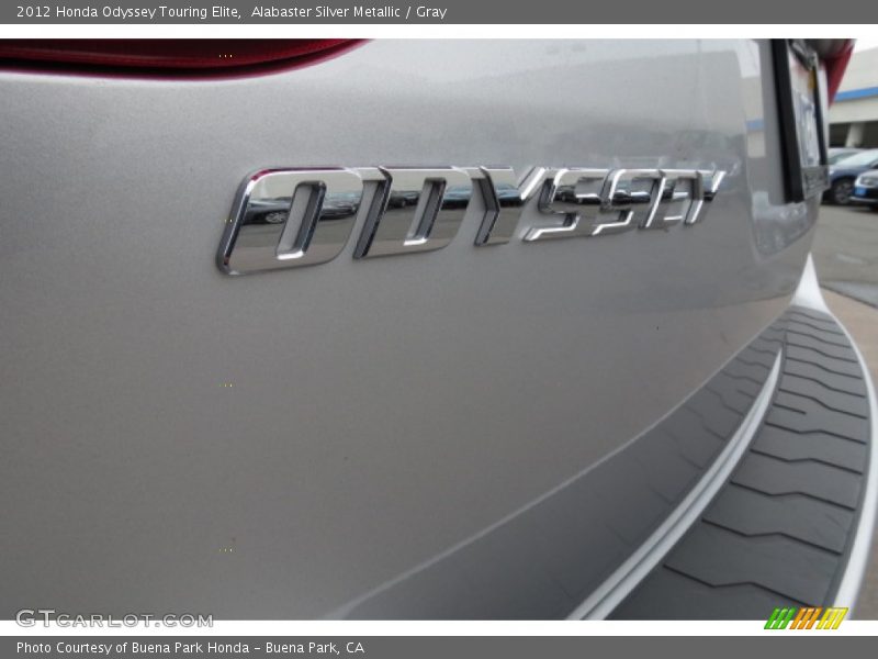 Alabaster Silver Metallic / Gray 2012 Honda Odyssey Touring Elite