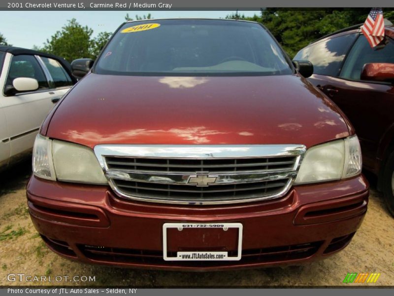 Carmine Red / Medium Gray 2001 Chevrolet Venture LS