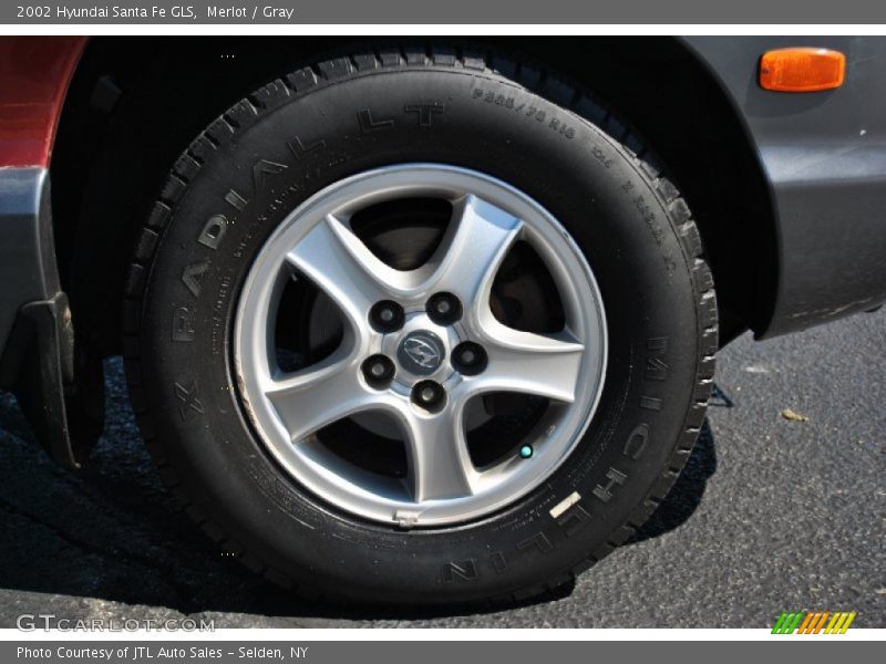 Merlot / Gray 2002 Hyundai Santa Fe GLS